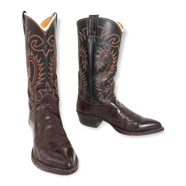 Vintage NOCONA White Label Cowboy Boots ~ Men's 8 / Women's 9.5 ~ Western / Rockabilly / Ranchwear ~ 