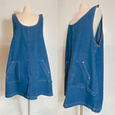 Bill Blass Jeans Overall Dress 1980s 