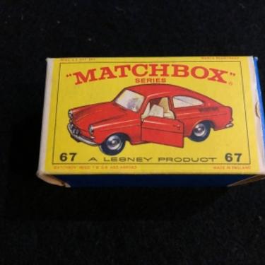 Matchbox 67 Voltswagen 1600 TL  Vintage Original F Box Un-Used Circa 1970 NM LesneyEngland