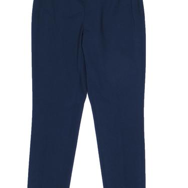 Lafayette 148 - Navy Tapered Leg Cropped Trousers Sz 0