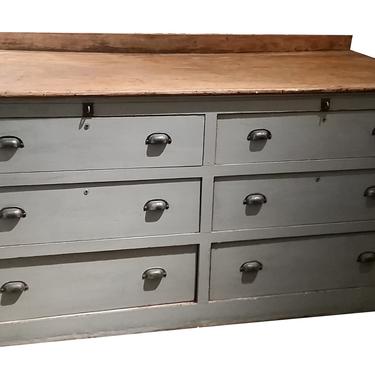 Antique Wooden Chest w/ Drawers