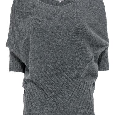 Vince - Grey Short Sleeve Oversized Sweater Sz XS