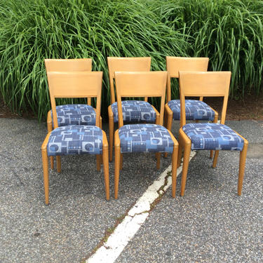 Set 6 Heywood Wakefield Dining Chairs 