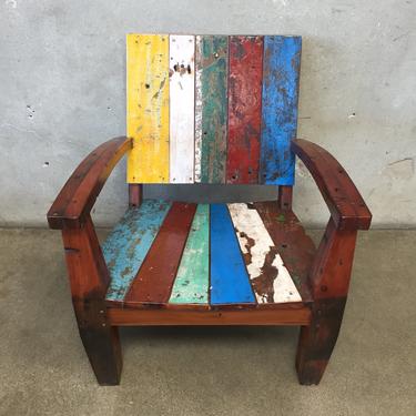 Reclaimed Wood Teak Chair