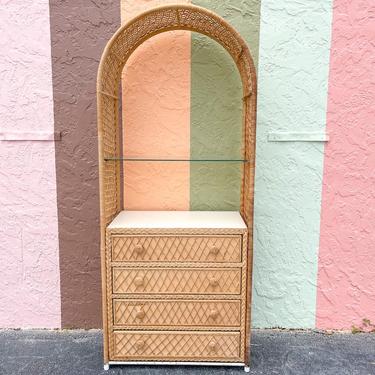 Arched Rattan Etagere