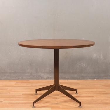 Simple Mid Century Walnut-Top Kitchen Table – ONLINE ONLY