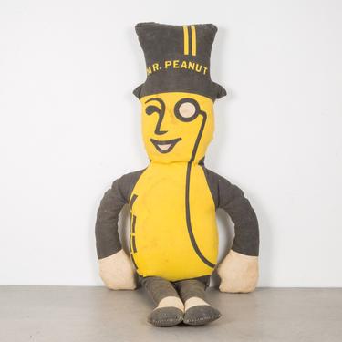 Vintage Mr. Peanut Plush Toy c.1950