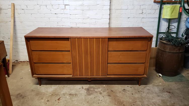 Mid-century Modern Low Dresser by Basic Furniture