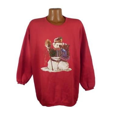 Ugly Christmas Sweater Vintage Sweatshirt Party Xmas Tacky Holiday Bear size XL 