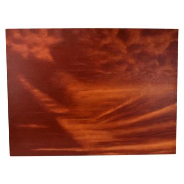 Abstract Red Sky at Dusk Cloud Painting Skyscape by Chicago Artist Kopala #5 