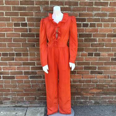 1980s Orange Jumpsuit