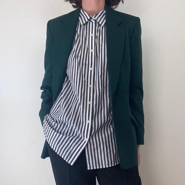 vintage forest green wool pendleton blazer small 