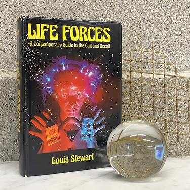 Vintage Life Forces Book Retro 1980s A Contemporary Guide to the Cult and Occult + Louis Stewart + Hardback + Spiritual + Magic + History 
