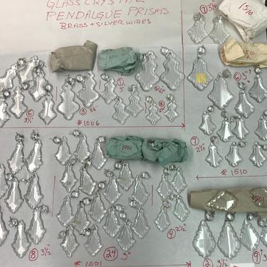 One Lot of 87 High Quality Glass Crystal Chandelier Prism Pendalogues Unused 