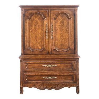 Drexel Cabernet French Country Fruitwood Armoire 