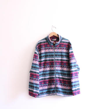Girly Striped Fleece 90s Sweatshirt 