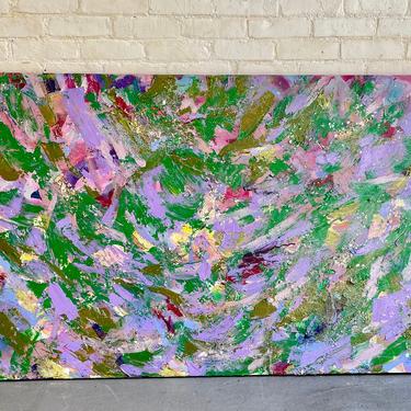 HUGE ABSTRACT Oil on Canvas PAINTING / Art / wall hanging / picture 
