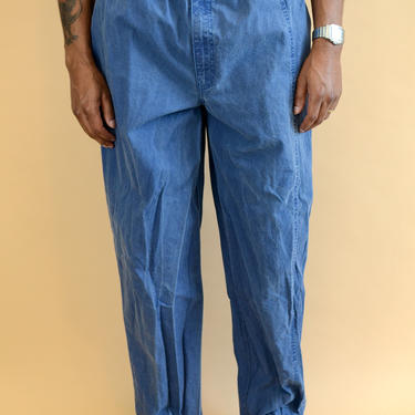 Vintage Blue Garment Dyed Drawstring Lounge Beach Pants Summer Medium 29x30 30x30 31x30 32x30 33x30 34x30 