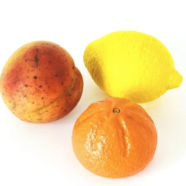Marble Fruit, Trio of Orange, Lemon and Peach