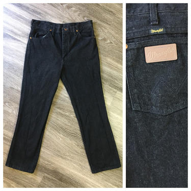 Vintage 1980’s Dark Grey Wrangler Jeans 34x30 