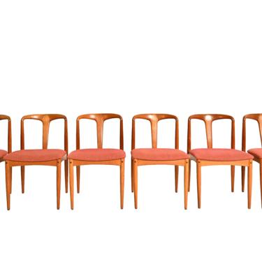 6 Teak Dining Chairs Juliane Johannes Andersen Uldum Danish Modern 
