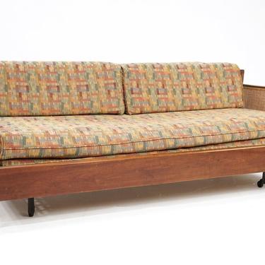 Trundle Sofa w/ Cane Detail
