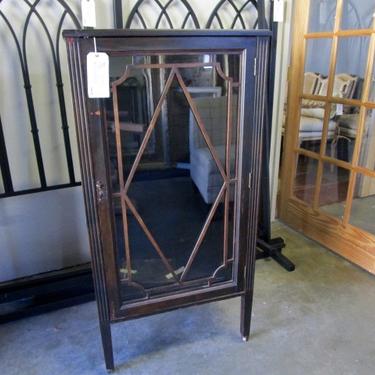 SMALL ANTIQUE CABINET WITH SHELVES