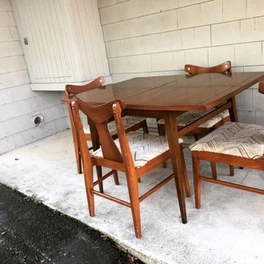 Midcentury Dining Table with Leaf