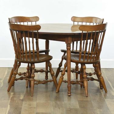 Nichols & Stone Dropleaf Dining Table & Chairs