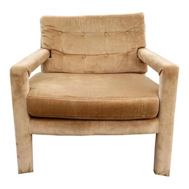 MID CENTURY Modern Arm Chair, Milo Baughman Style, Hollywood Regency, Home Decor 
