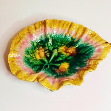 Majolica Begonia Leaf Plate I