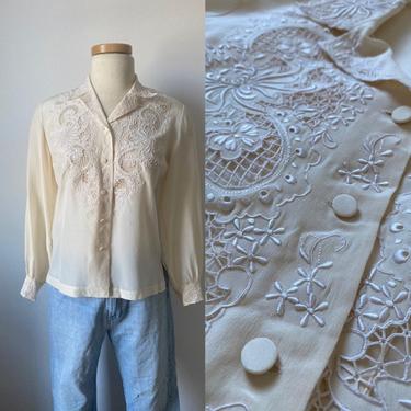 Silk Embroidered blouse 