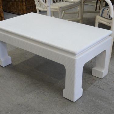 Linen Wrapped Ming Style Coffee Table