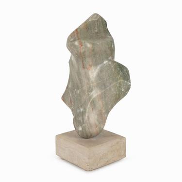 Marble Sculpture Mid Century Modern Abstract Stone 