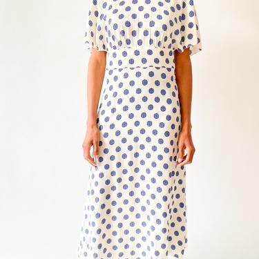 Prada Capelet Printed Dress, Size 42