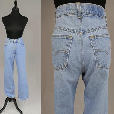 90s Levi's SilverTab Jeans - 28 waist Blue Denim Pants - Slim Tapered - Vintage 1990s - 32