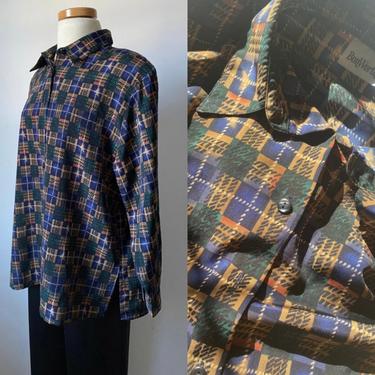 80s Patterned Blouse 