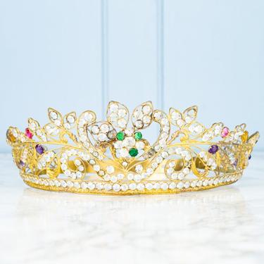 Antique French Gilt Religious Crown