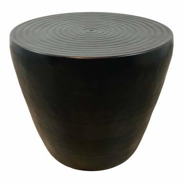 Arteriors Modern Antique Bronze Finished Round Clint Side Table