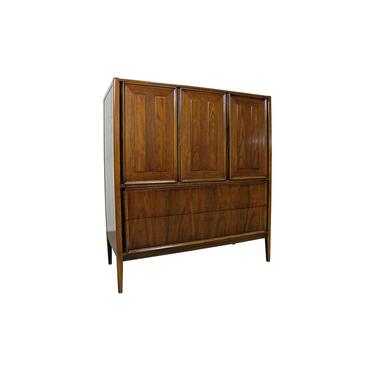 Mid-Century Danish Modern Walnut Tall Chest/Armoire Dresser 