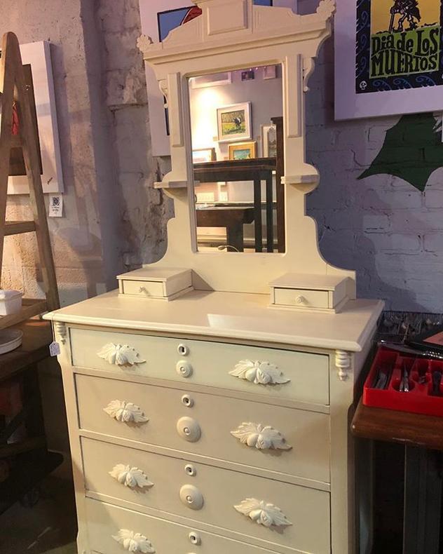 White painted cottage dresser 