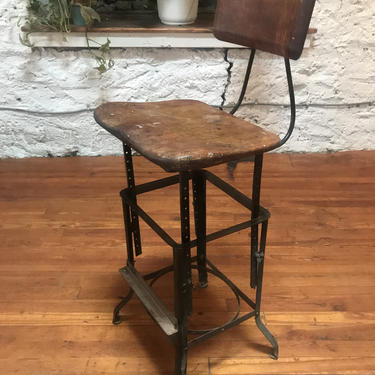 Industrial drafting stool industrial bar stool mid century bar stool 