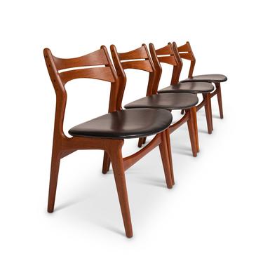 Vintage Danish Mid-Century Erik Buch Dining Chairs Model 310 (Set of 4) 