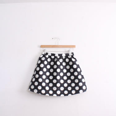 Polka Dot Volume Mini Skirt 