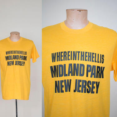 1970s Vintage Tshirt / Vintage Tee / Vintage New Jersey Tshirt / Midland Park NJ Tee / Sopranos Tshirt / Midland Park New Jersey Tshirt 