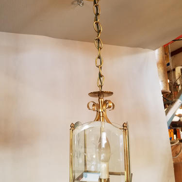 Vintage Brass Pendant Light
