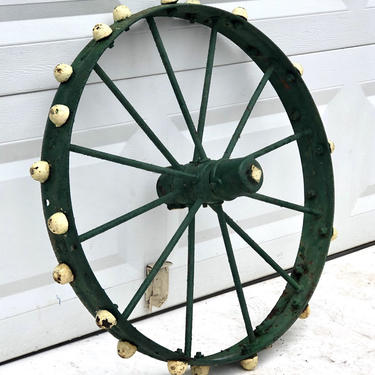 Vintage Cast Iron Wheel 