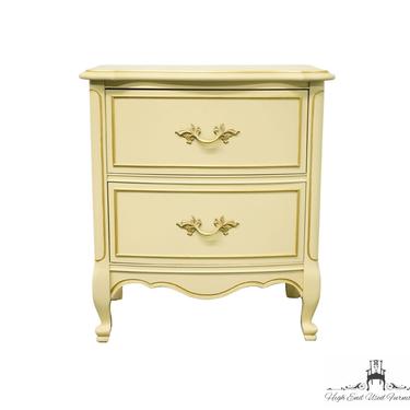 DIXIE FURNITURE White and Gold Painted French Provincial 23
