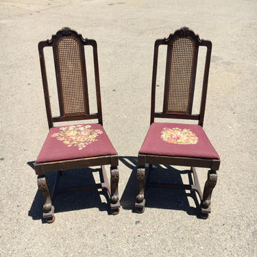 Pair of Needlepoint Chairs