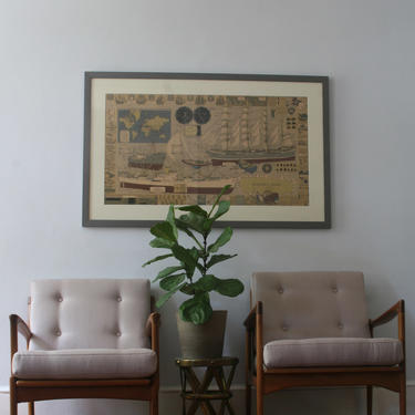 Gray Mid-Century Lounge Chairs